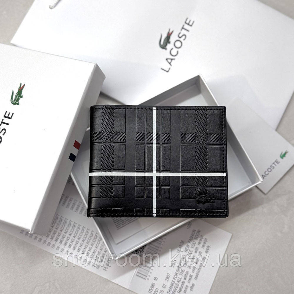 Чоловіче портмоне Lacoste (1717) подарункова упаковка Київ - фото 3
