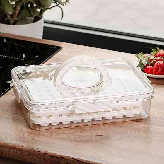 Yiwu Контейнер для заморожування льоду 126 відсіків 30,5х24х7 см Бежевий HP-27-8 Коломия