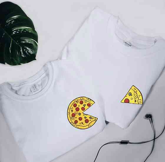 Парные футболки для влюбленных PIZZA Черновцы