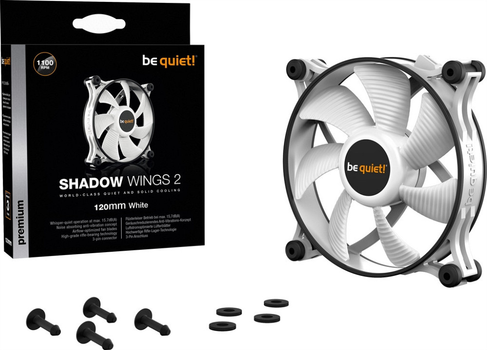 Вентилятор be quiet! Shadow Wings 2 120mm White (BL088) ( 24276 ) Харьков - изображение 5