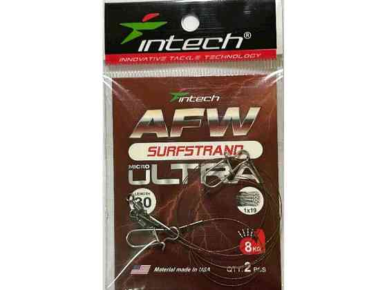 Повідець металевий 0,26мм 9кг 30см (2шт/уп) AFW Surfstrand Micro Ultra 1х19 ТМ INTECH Київ