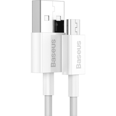 Дата кабель USB 2.0 AM to Micro 5P 1.0m 2A white Baseus (CAMYS-02) Вінниця - фото 2