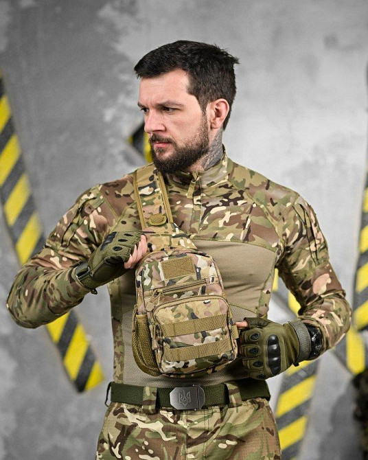 Тактична нагрудна сумка-сліг PRACTIC мультикам ДЛ6245 Одеса - фото 1