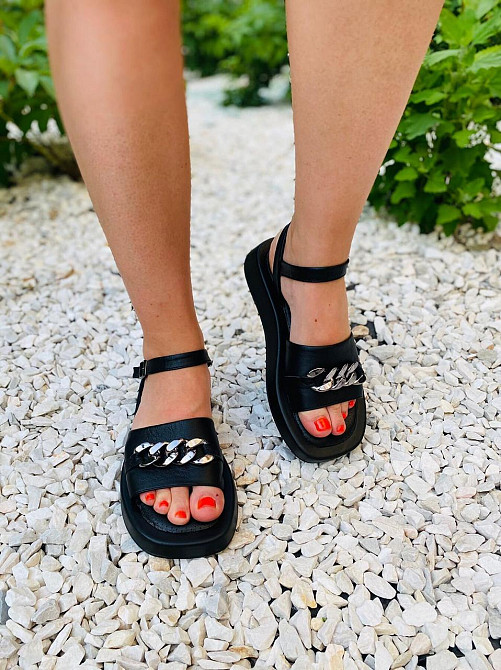 Asti Босоніжки жіночі ASTI P06 чорні (літо, шкіра натуральна) (4431) Коломыя - изображение 10