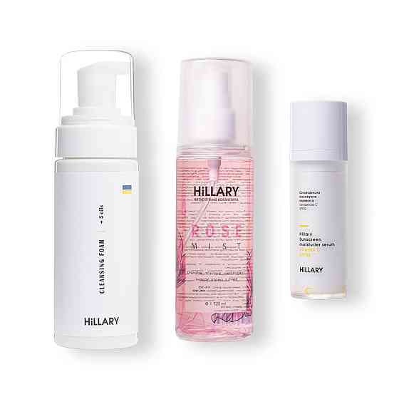 Набір для обличчя сонцезахисний та тонізуючий Sun protection and Toning Hillary Київ