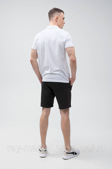Костюм поло белое и шорты черные RAY BASIC U9007-White-Black XL Киев - изображение 3