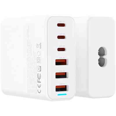 Зарядний пристрій XO L133 3xUSB-A + 3xUSB-C 75W White (L133.white) Вінниця