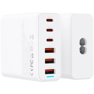 Зарядний пристрій XO L133 3xUSB-A + 3xUSB-C 75W White (L133.white) Вінниця - фото 2