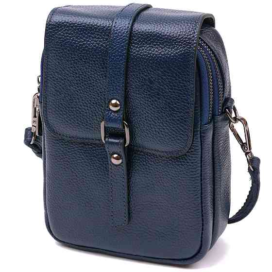 Сумка мужская из кожи Vintage 20694 Синий Киев