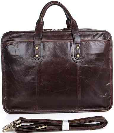 Сумка Vintage 14539 з натуральної шкіри Коричнева Київ