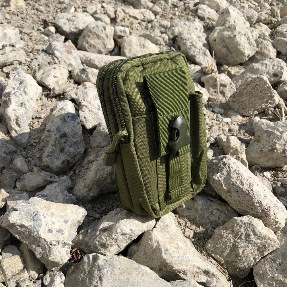Тактична сумка - сумка для телефону, система MOLLE органайзер тактичний з кордури. Колір: хакі PH-77 Львів - фото 10