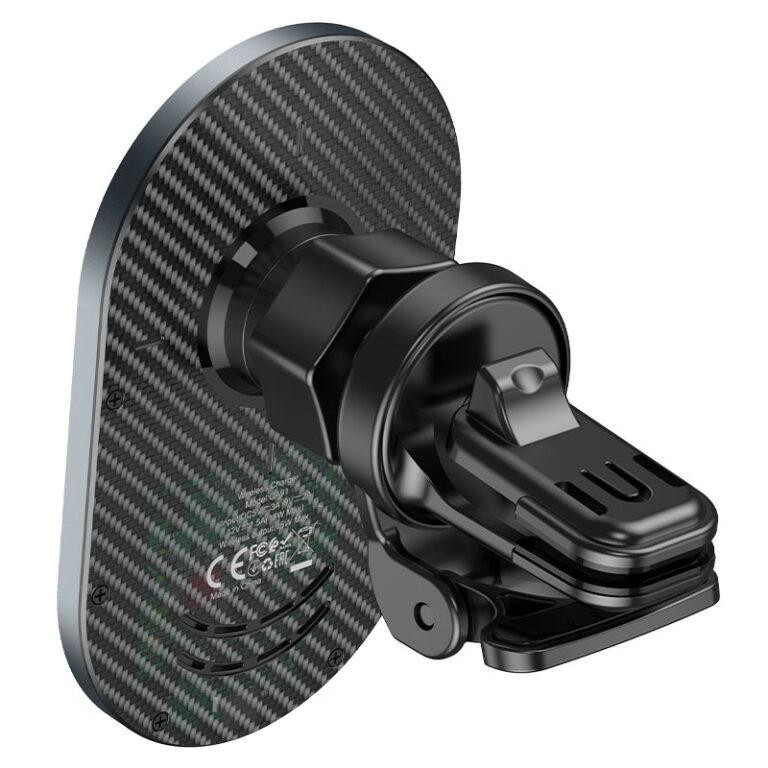 Автодержатель для телефона с БЗУ HOCO CA91 Magic magnetic wireless fast charging car holder Gray Ковель - изображение 3