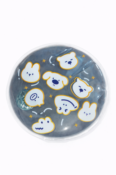 Грелка для рук карманная многоразовая гелевая круглая детская зверята Киев - изображение 1