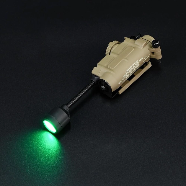Тактический фонарь Sidewinder на шлем (белый + красный + зеленый + синий + ИК свет) картонная коробка Койот Винница - изображение 5