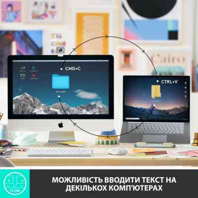 Клавиатура Logitech MX Keys Mini Wireless Illuminated UA Graphite (920-010498) Винница