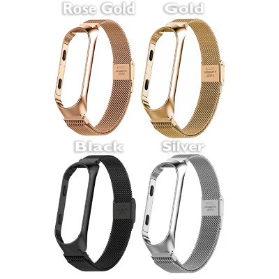 Ремешок для фитнес браслета BeCover Metal для Xiaomi Mi Smart Band 8 Black (709357) Винница - изображение 3