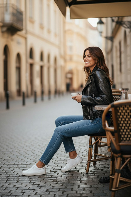 Куртка косуха женская весна/осень Черный 42 Харьков - изображение 12