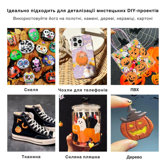 Двосторонні акрилові маркери, 12 кольорів, для малювання на склі, дереві, тканині, якісні маркери Кам'янець-Подільський