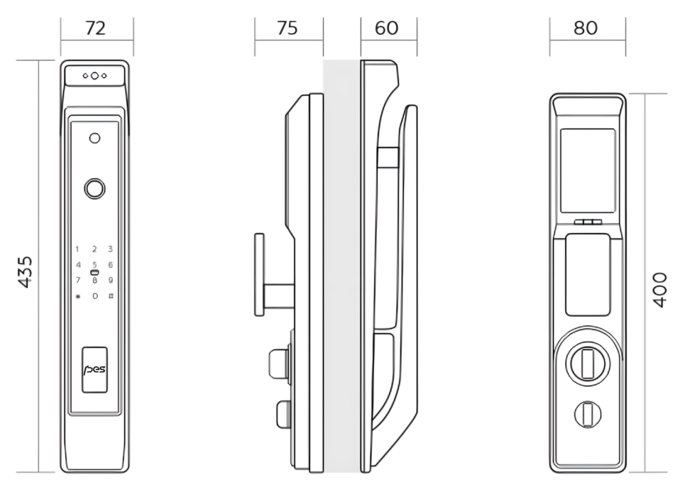 PES Alabay умный замок со встроенным видео домофоном Киев - изображение 3