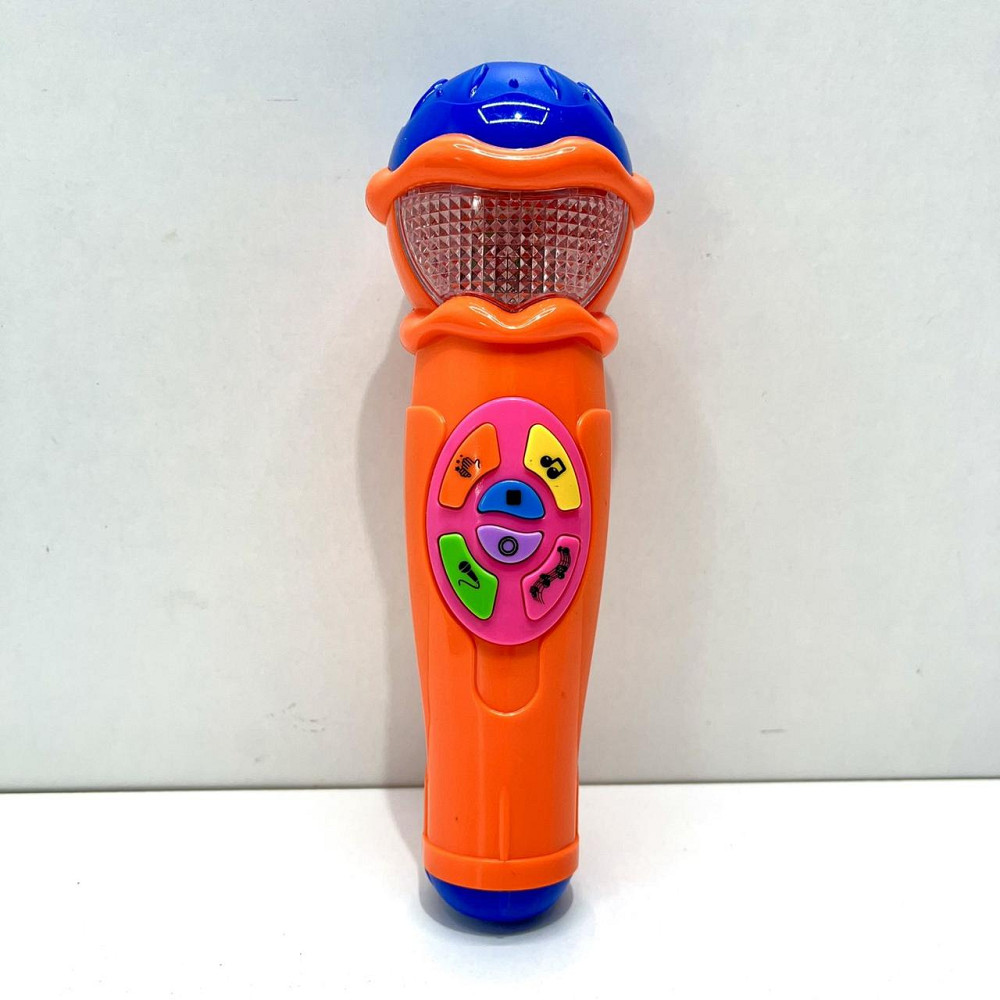 Мікрофон Limo Toy музичний дитячий 19см Помаранчевий (7043 UA) Чернигов - изображение 3