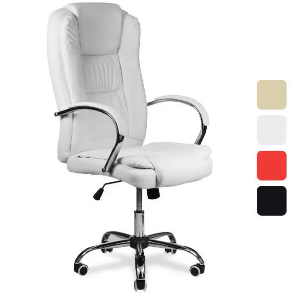 Офісне комп'ютерне крісло Calviano MAX MIDO VITO для дому, офісу Білий Київ - фото 1