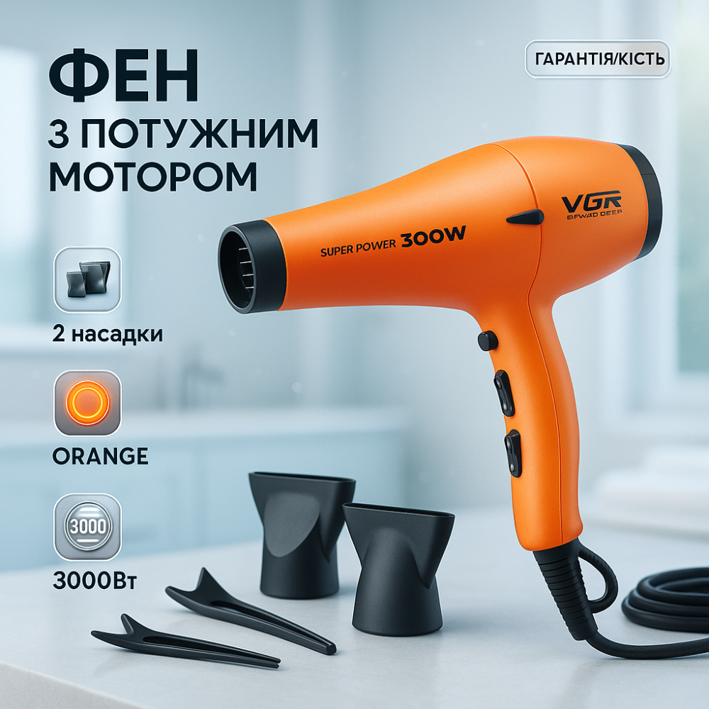 Фен для красивой укладки волос, Портативный фен для сушки с ионизацией укладки YL-93 Львов - изображение 17