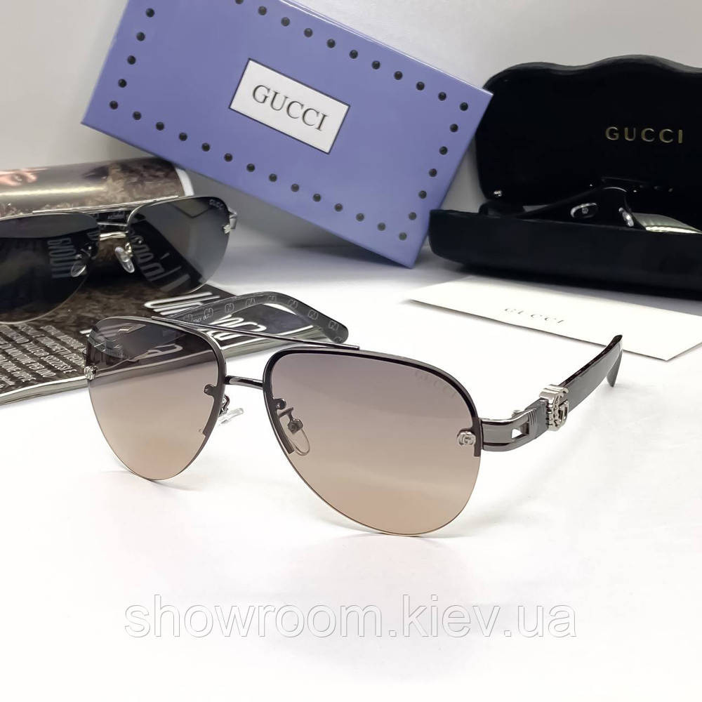 Чоловічі сонцезахисні окуляри GG (5020) grey Київ - фото 1