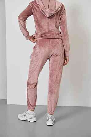 Женский велюровий костюм на змейке с капюшоном Розовый L Харьков