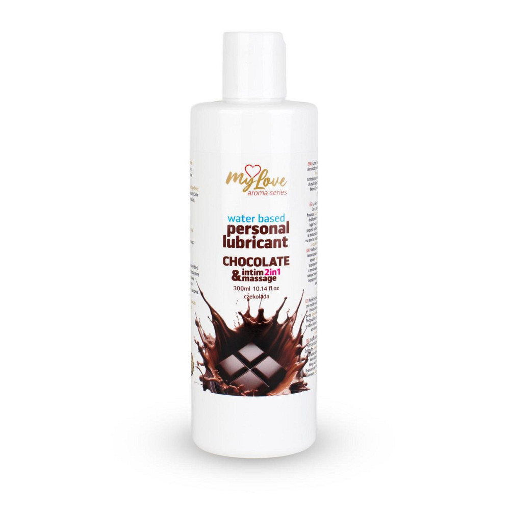 2в1 лубрикант та масажний гель - MyLove Aroma Series Intim&Massage Chocolate, 300 мл Sex Aura Київ - фото 1