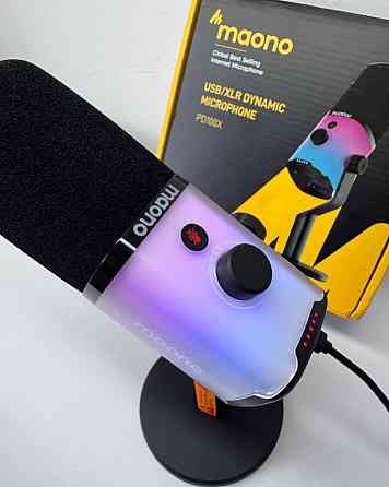 Мікрофон Maono PD100X RGB геймерський стрімів та подкастів fifine xlr. Київ