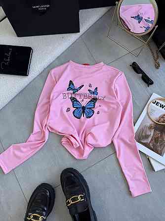 Жіночий повсякденний лонгслів з мікродайвінгу з малюнком Одеса