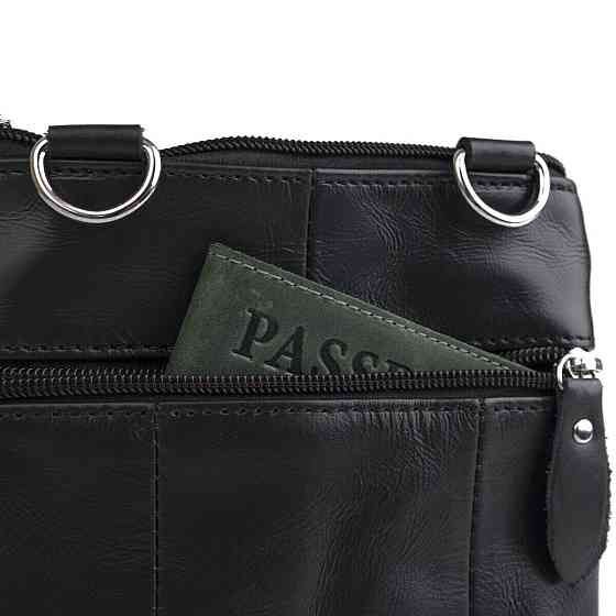 Сумка мужская компактных размеров Черный (Vintage) Киев