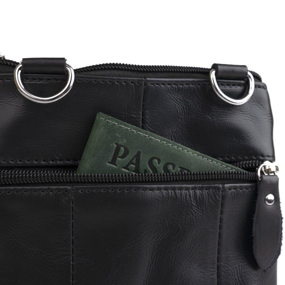 Сумка мужская компактных размеров Черный (Vintage) Киев - изображение 3