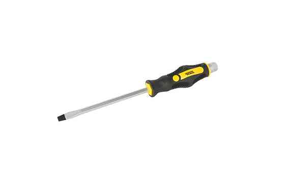 Викрутка ударна шліцева магнітна MASTERTOOL EXTERNAL HEX SL8х150 мм ручка з TPR покриттям 49-6815 Коломия