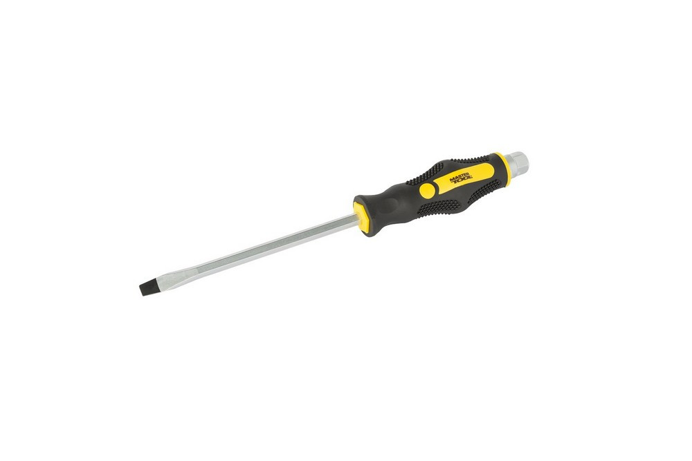 Викрутка ударна шліцева магнітна MASTERTOOL EXTERNAL HEX SL8х150 мм ручка з TPR покриттям 49-6815 Коломыя - изображение 1