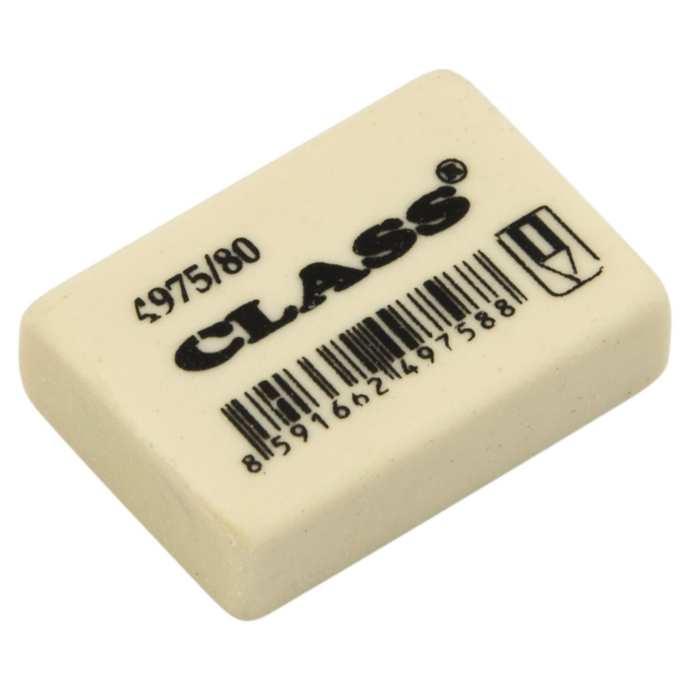 Гумка шкільна "Class" 4975/80 біла, м'яка Вінниця - фото 1