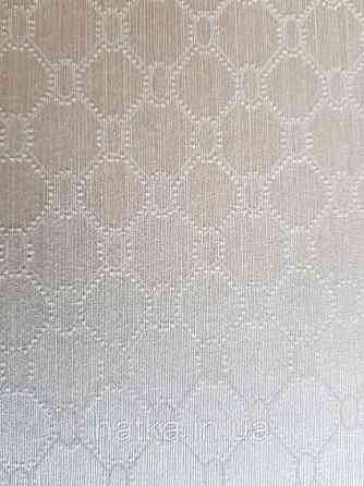 Текстильные обои на флизелиновой основе Da capo RaschTextil геометрия ромб овал сетка бежевые фон кремовый Київ