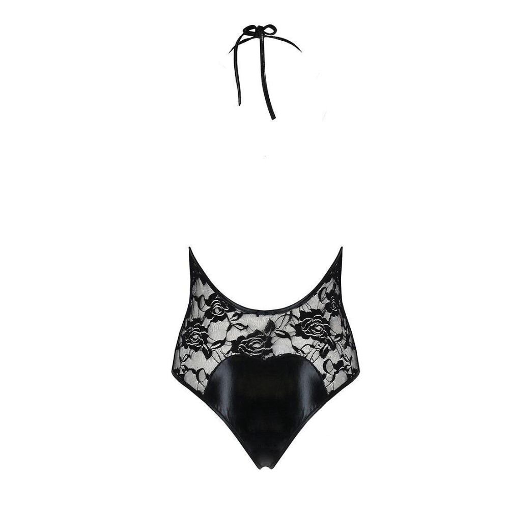 Боди с очень глубоким декольте Passion DARYL BODY L/XL, black Sex Aura Киев - изображение 6