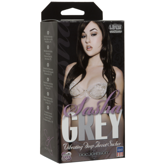 Вибромастурбатор ротик Doc Johnson Sasha Grey - Ultraskyn Vibrating Deep Throat Sucker Sex Aura Киев