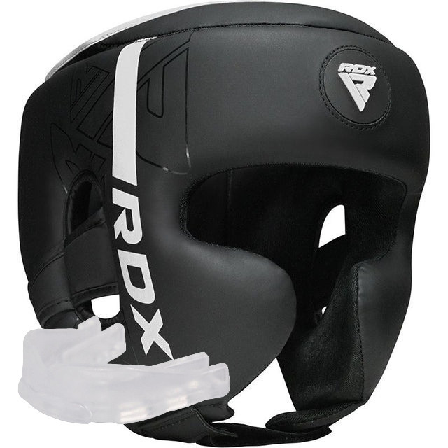 Боксерський шолом RDX F6 KARA Matte White L (капа у комплекті) Каменское - изображение 1