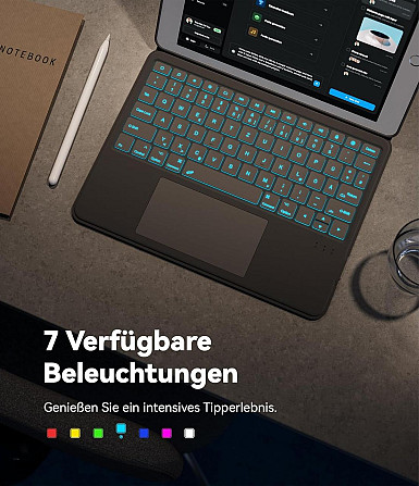 Защитный чехол с Bluetooth клавиатурой для iPad 10.2 (2019/20/21)/pro10.5(2017)/Air 3 10.5 Днепр - изображение 7