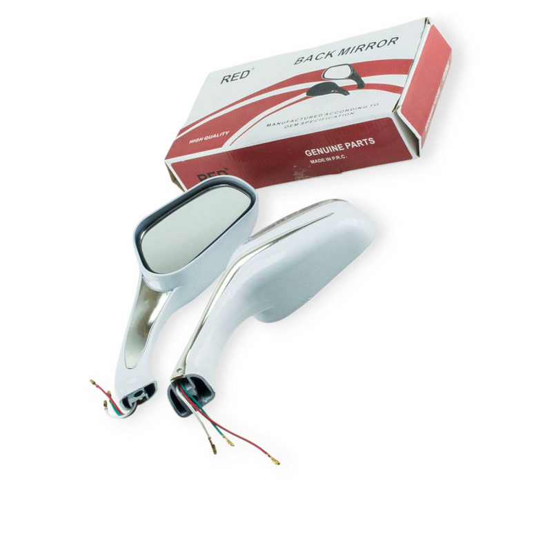 Зеркала 2шт с поворотом (209мерс) белые комплект Мукачево - изображение 1