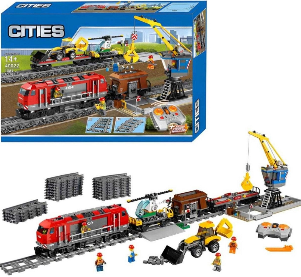 Конструктор Cities Потужний вантажний поїзд 1078 дет(сумісний з Lego) Київ - фото 7