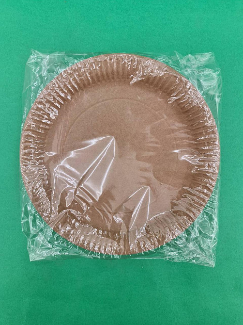 Тарілка паперова 23см Крафт 50шт (1 пач.) Харків - фото 3