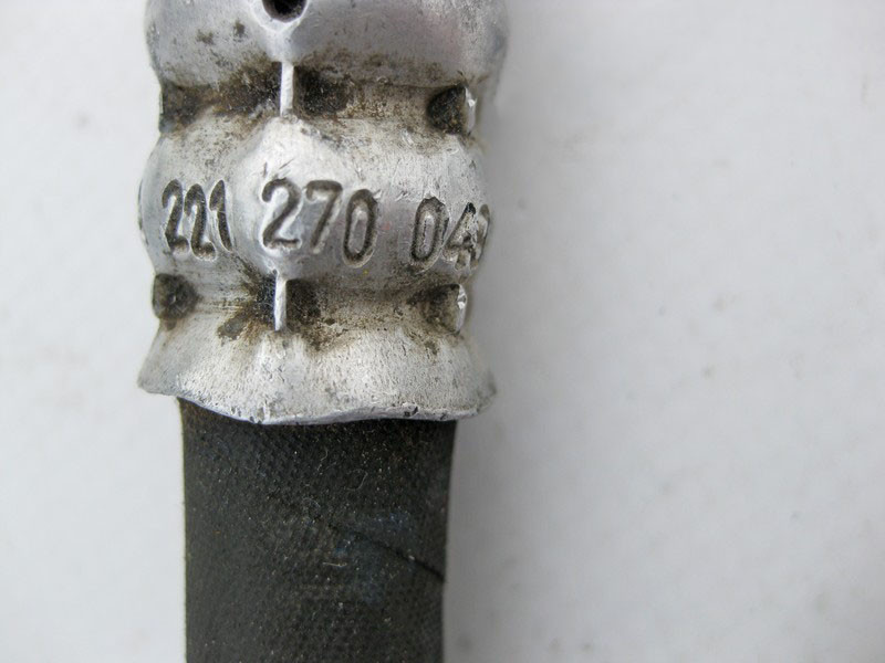 Mercedes-Benz  A2212700496 Трубка охолодження масла АКП ліва при двигуні M272 V6 3.0л 3.5л S-Class W221 Одеса - фото 3