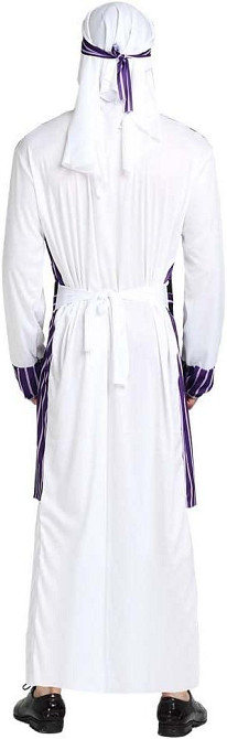 Костюм арабського шейха чоловічий, набір кандура, гутра, пояс для косплею східного принцу, карнавалу, Хелловіну, корпоративу Київ - фото 3