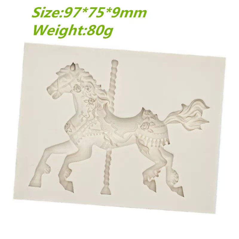 Силиконовая форма Лошадь 97 на 75 мм серый Киев - изображение 5