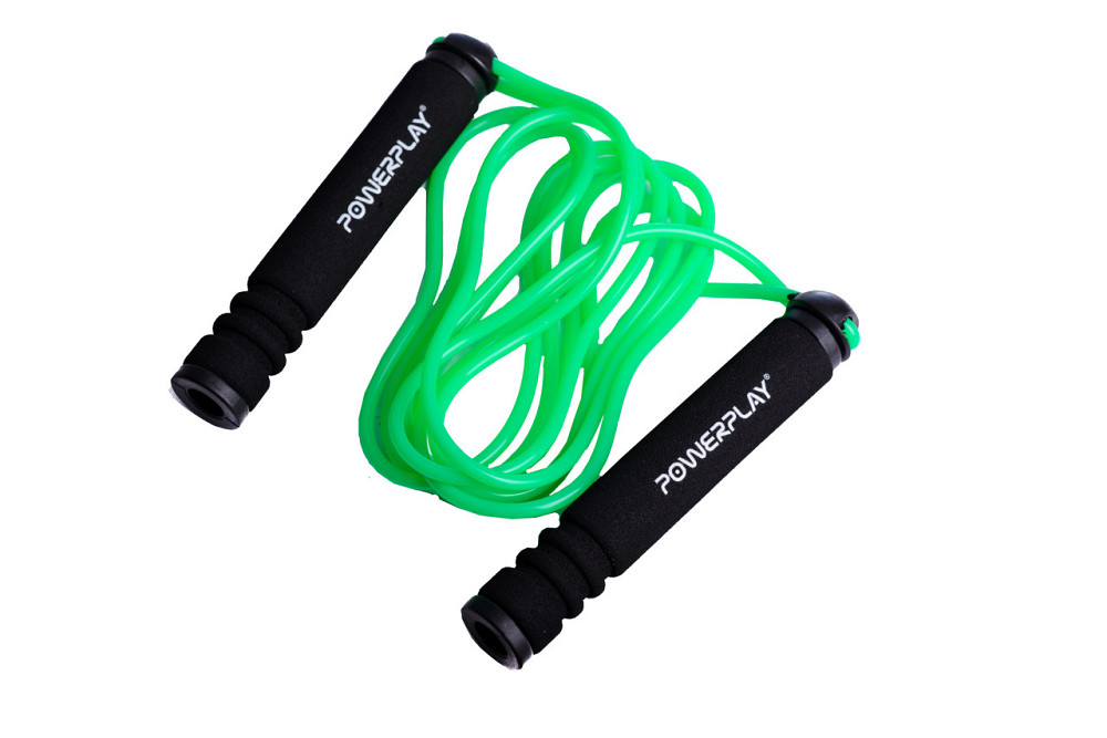 Скакалка PowerPlay 4205 Classic Plus Jump Rope Зелена (2,7m.) Кам'янське - фото 4