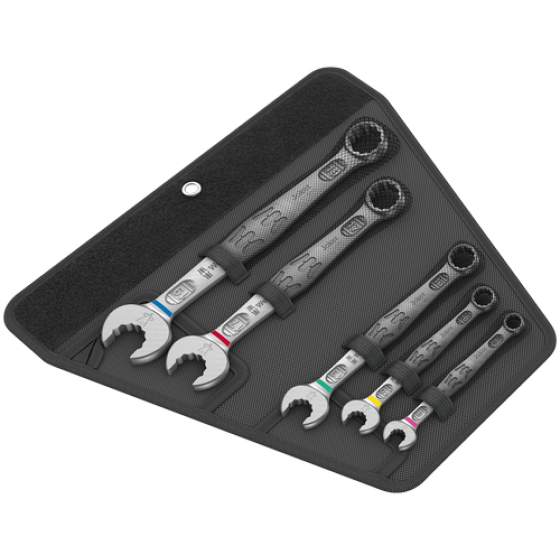 Набір ключів комбінованих Wera 8-19мм 5шт, в сумці, Wera Joker 5 Set 1 05020230001 Одеса