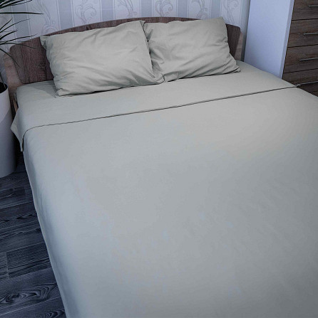 Підковдра 180x215 Поплін GM Textile 120 г/м2 Бавовна (Світло-сірий) Суми - фото 3